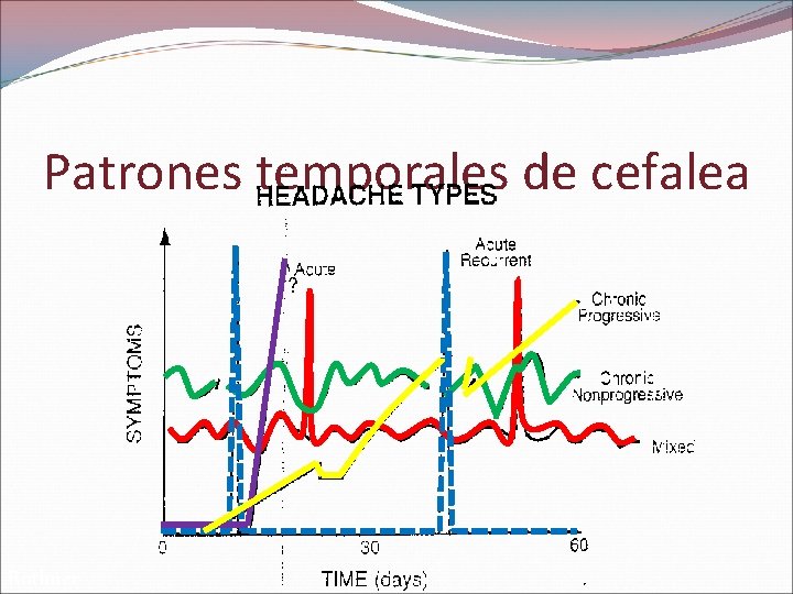 Patrones temporales de cefalea Rothner 