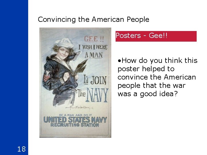 Convincing the American People Posters - Gee!! • How do you think this poster