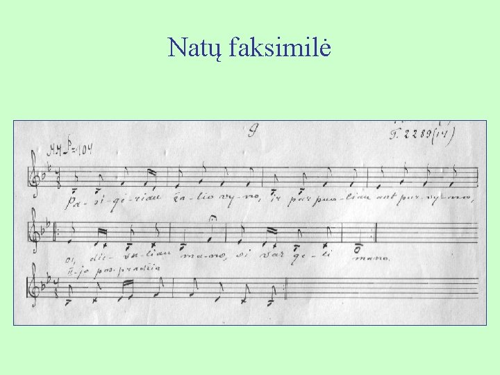 Natų faksimilė 