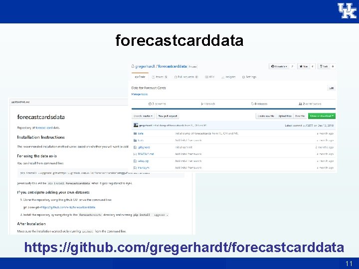 forecastcarddata https: //github. com/gregerhardt/forecastcarddata 11 