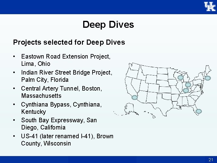 Deep Dives Projects selected for Deep Dives • Eastown Road Extension Project, Lima, Ohio