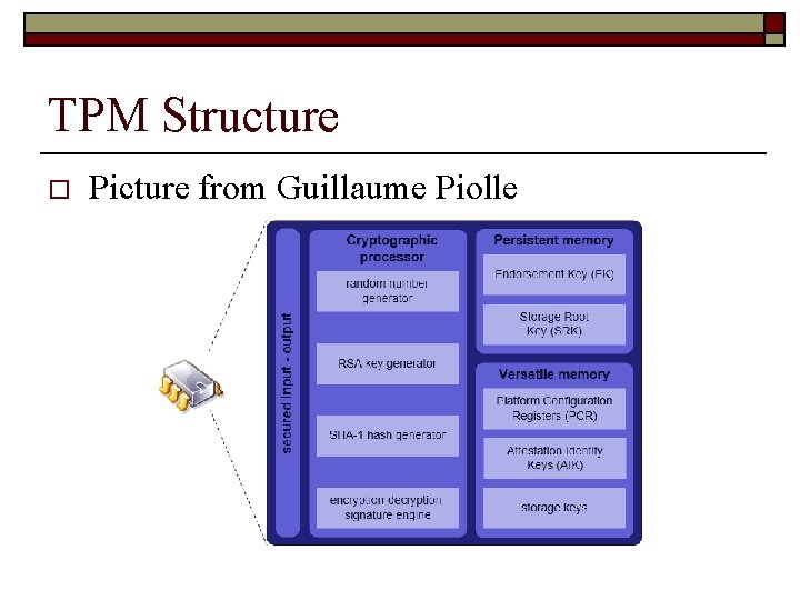 TPM Structure o Picture from Guillaume Piolle 