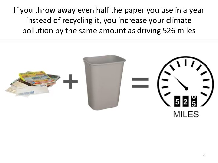 If you throw away even half the paper you use in a year instead