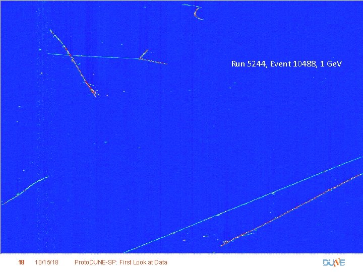 Run 5244, Event 10488, 1 Ge. V 18 10/15/18 Proto. DUNE-SP: First Look at