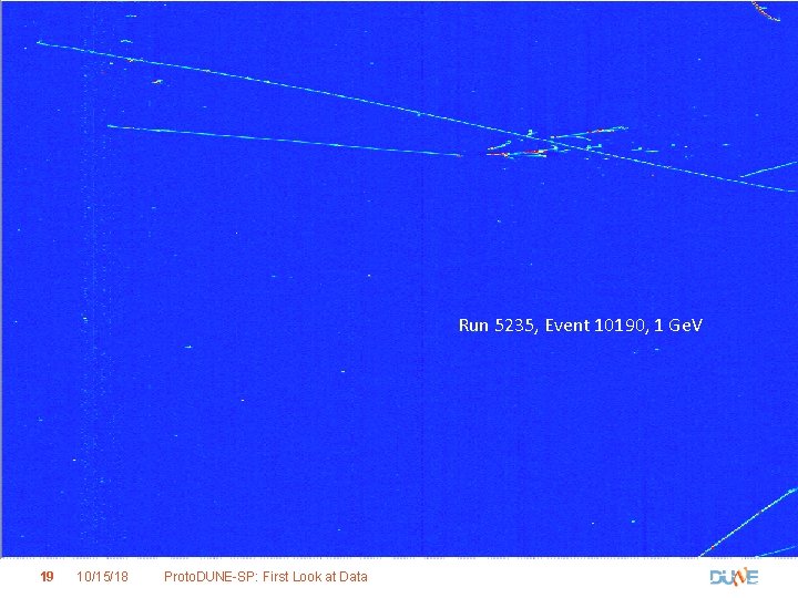 Run 5235, Event 10190, 1 Ge. V 19 10/15/18 Proto. DUNE-SP: First Look at
