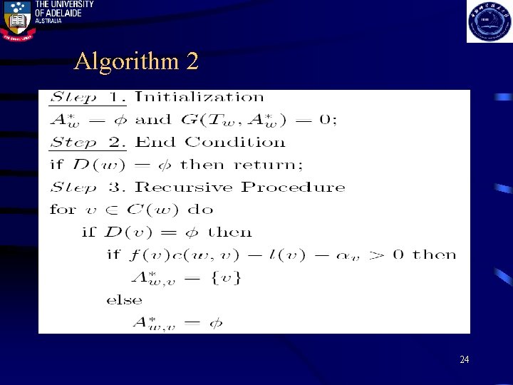 Algorithm 2 24 