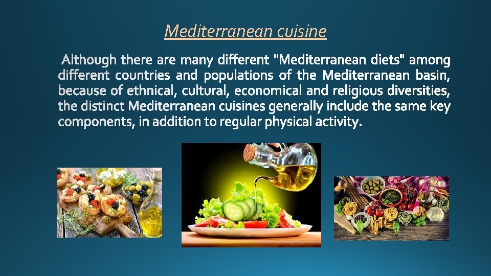 Mediterranean cuisine 