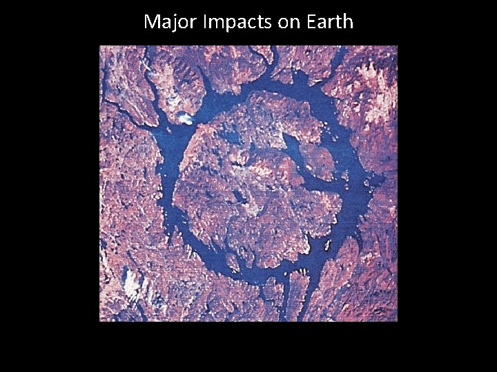 Major Impacts on Earth 