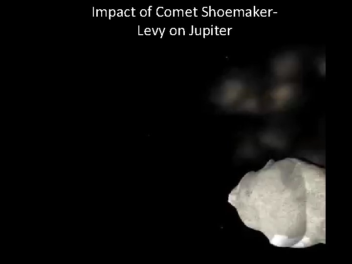 Impact of Comet Shoemaker. Levy on Jupiter 