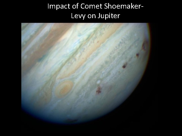 Impact of Comet Shoemaker. Levy on Jupiter 