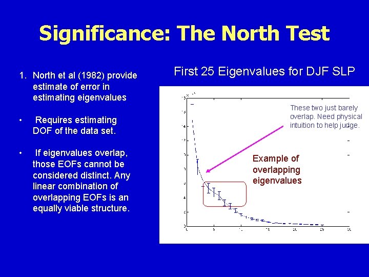Significance: The North Test 1. North et al (1982) provide estimate of error in
