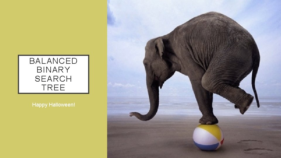 BALANCED BINARY SEARCH TREE Happy Halloween! 