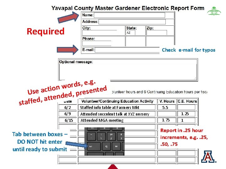 Required Check e-mail for typos g. . e , s d r wo n