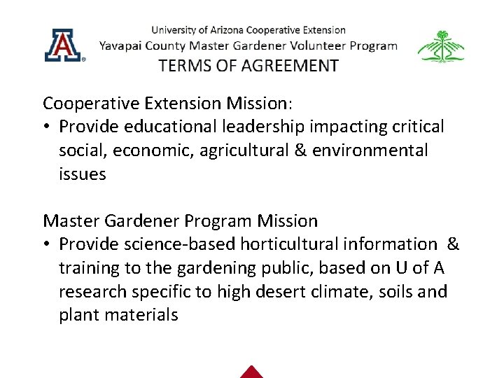 Cooperative Extension Mission: • Provide educational leadership impacting critical social, economic, agricultural & environmental