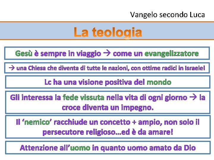 Vangelo secondo Luca Gesù è sempre in viaggio come un evangelizzatore una Chiesa che