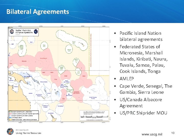 Bilateral Agreements • Pacific Island Nation bilateral agreements • Federated States of Micronesia, Marshall