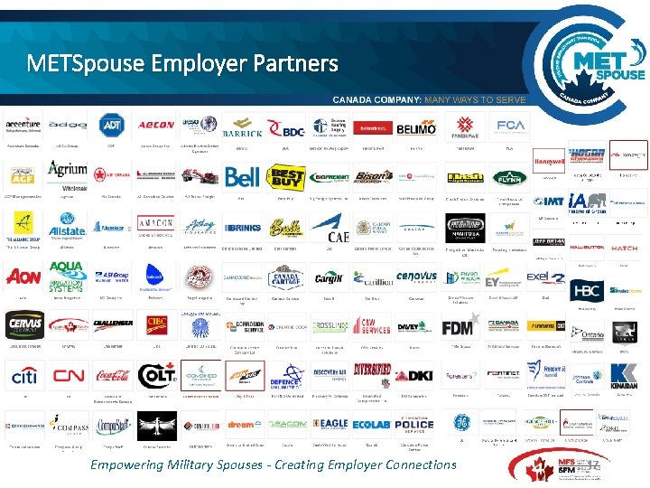 METSpouse Employer Partners Empowering Military Spouses - Creating Employer Connections 17 