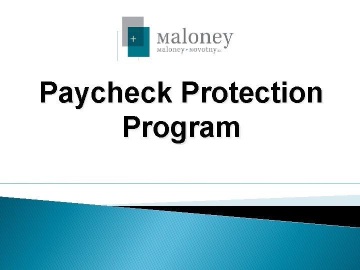 Paycheck Protection Program 