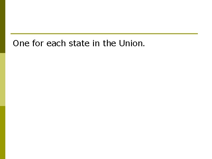 One for each state in the Union. 