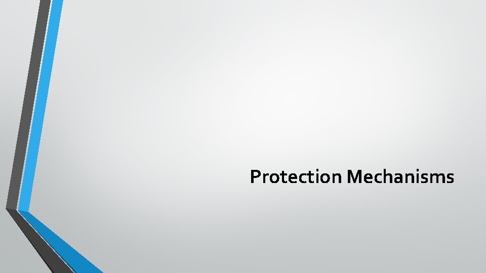 Protection Mechanisms 