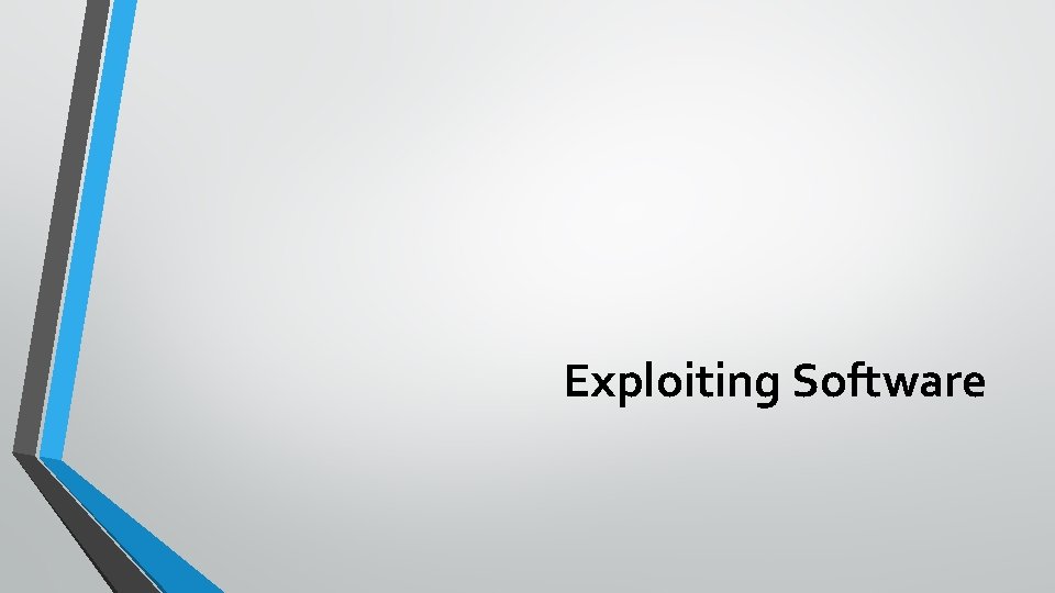 Exploiting Software 