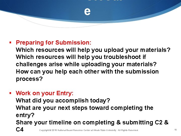 Closur e § Preparing for Submission: Which resources will help you upload your materials?