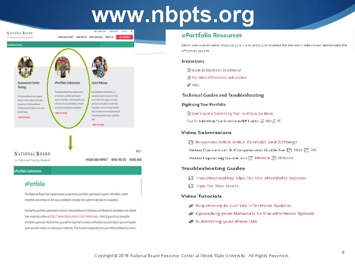 www. nbpts. org Copyright © 2018 National Board Resource Center at Illinois State University.