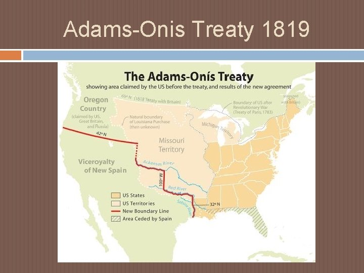 Adams-Onis Treaty 1819 