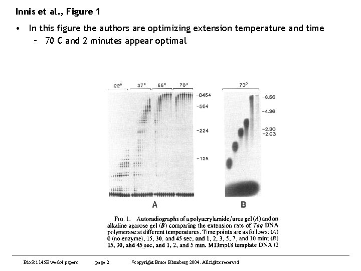 Innis et al. , Figure 1 • In this figure the authors are optimizing Innis et al. , Figure 1 • In this figure the authors are optimizing