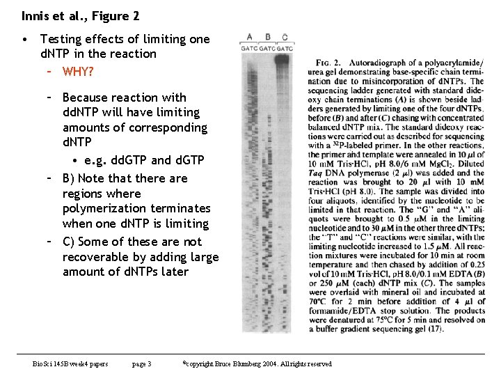 Innis et al. , Figure 2 • Testing effects of limiting one d. NTP Innis et al. , Figure 2 • Testing effects of limiting one d. NTP
