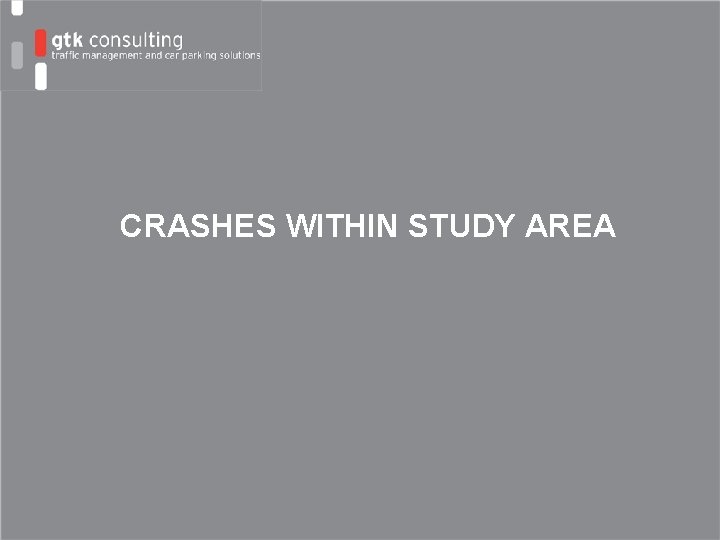 CRASHES WITHIN STUDY AREA 