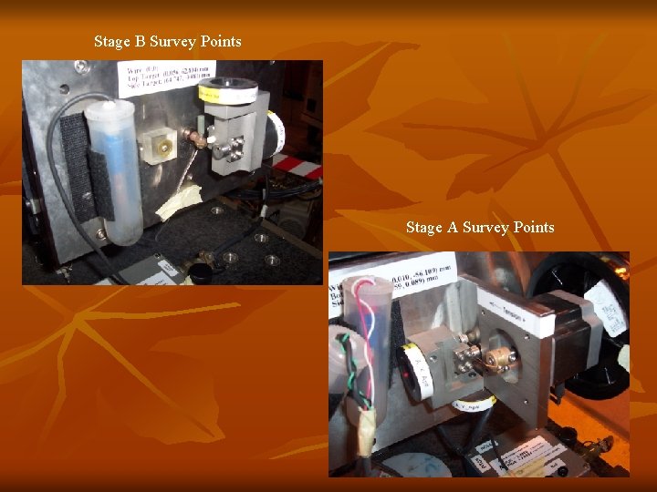 Stage B Survey Points Stage A Survey Points 