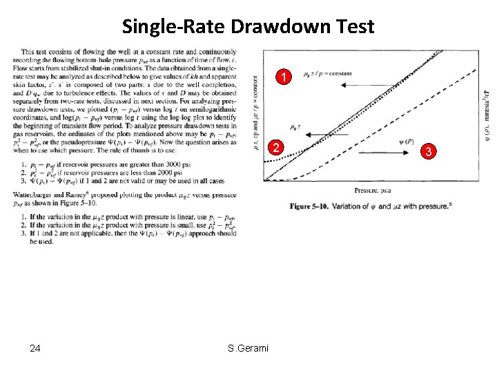 Single-Rate Drawdown Test 1 2 24 S. Gerami 3 Single-Rate Drawdown Test 1 2 24 S. Gerami 3