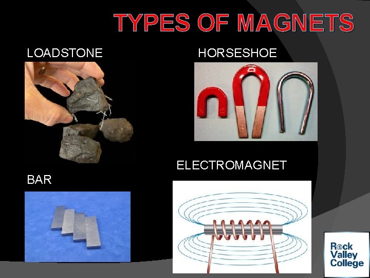 TYPES OF MAGNETS LOADSTONE HORSESHOE ELECTROMAGNET BAR 