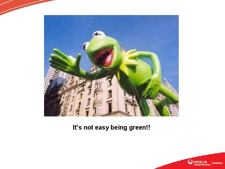 It’s not easy being green!! 