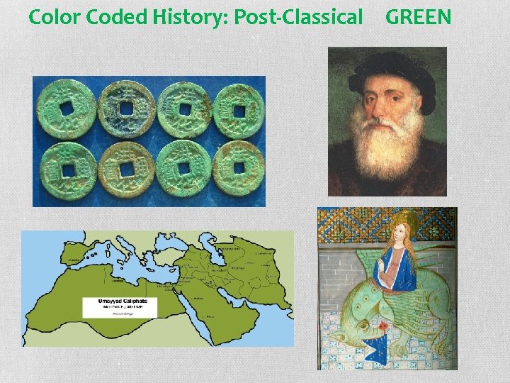 Color Coded History: Post-Classical GREEN 