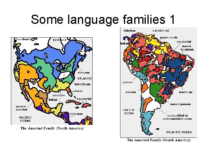 Some language families 1 