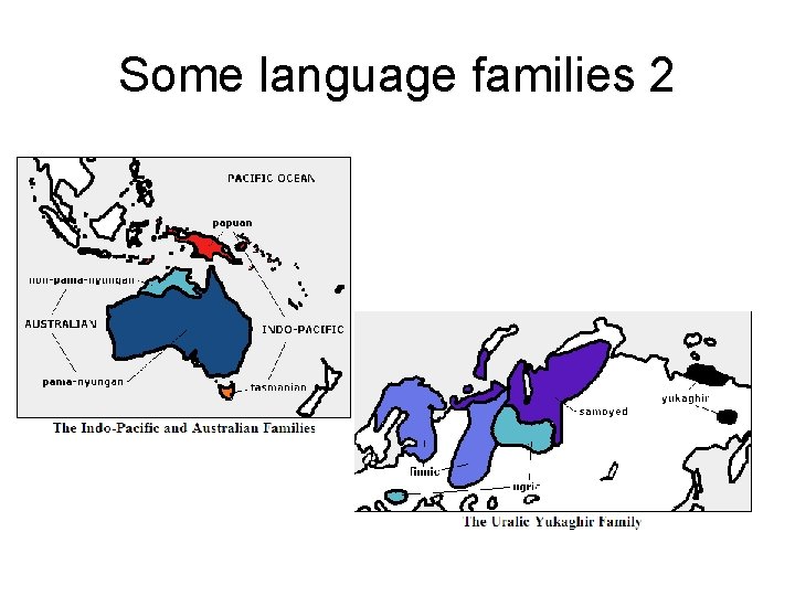 Some language families 2 