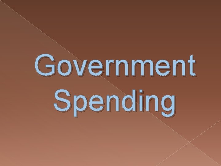 Government Spending 