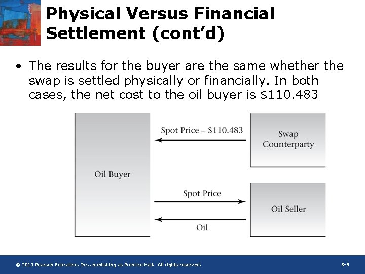 Physical Versus Financial Settlement (cont’d) • The results for the buyer are the same