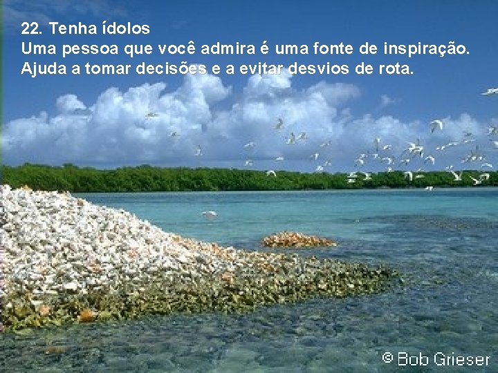 22. Tenha ídolos Uma pessoa que você admira é uma fonte de inspiração. Ajuda