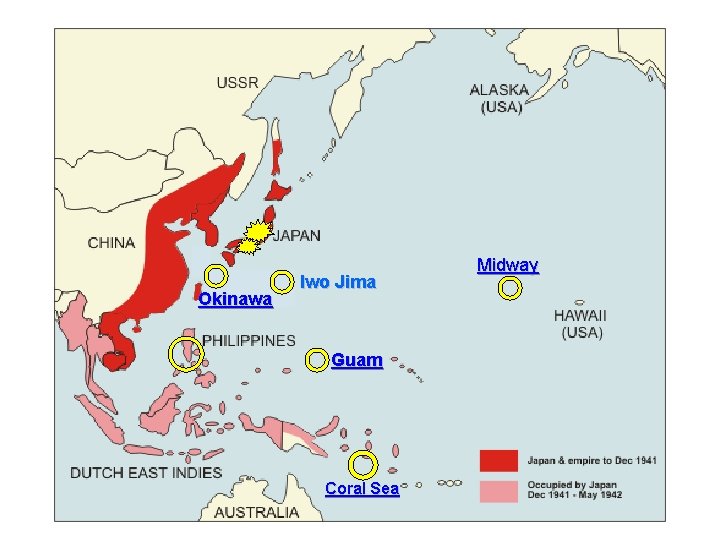 Okinawa Iwo Jima Guam Coral Sea Midway 