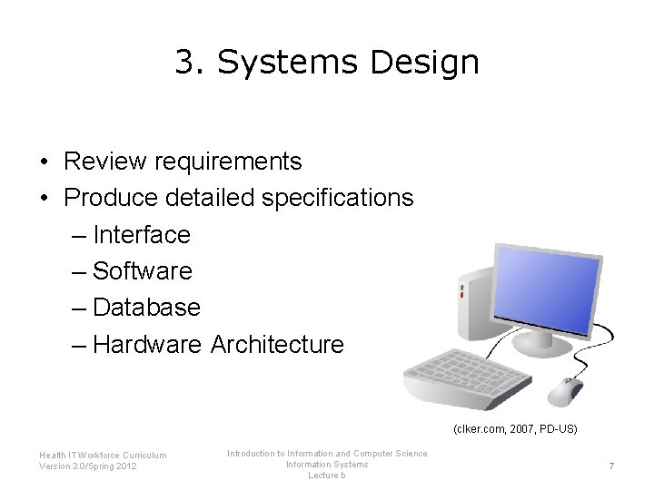 Introduction to Information and Computer Science Information Systems