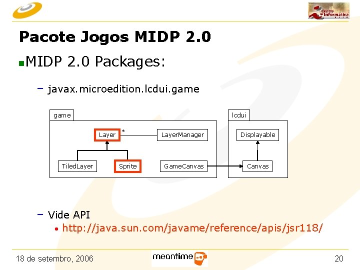 Pacote Jogos MIDP 2. 0 n MIDP 2. 0 Packages: – javax. microedition. lcdui.