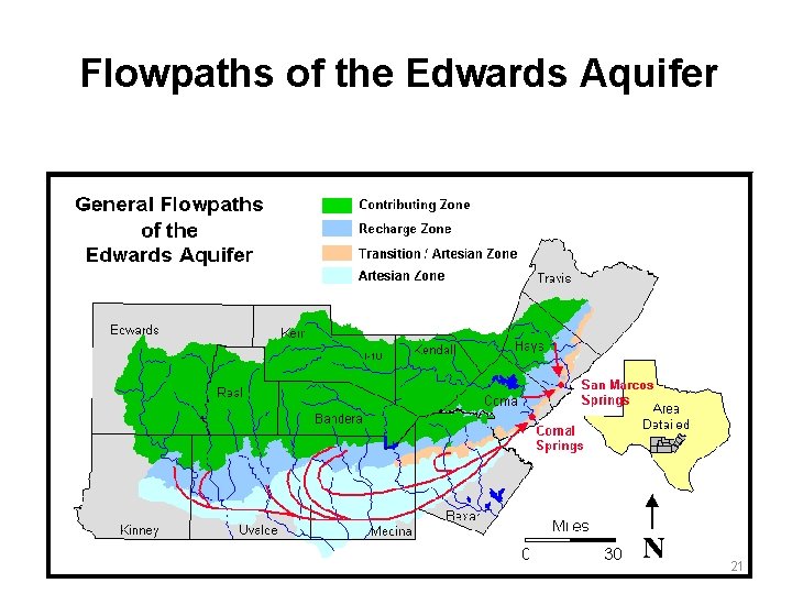 Flowpaths of the Edwards Aquifer 21 