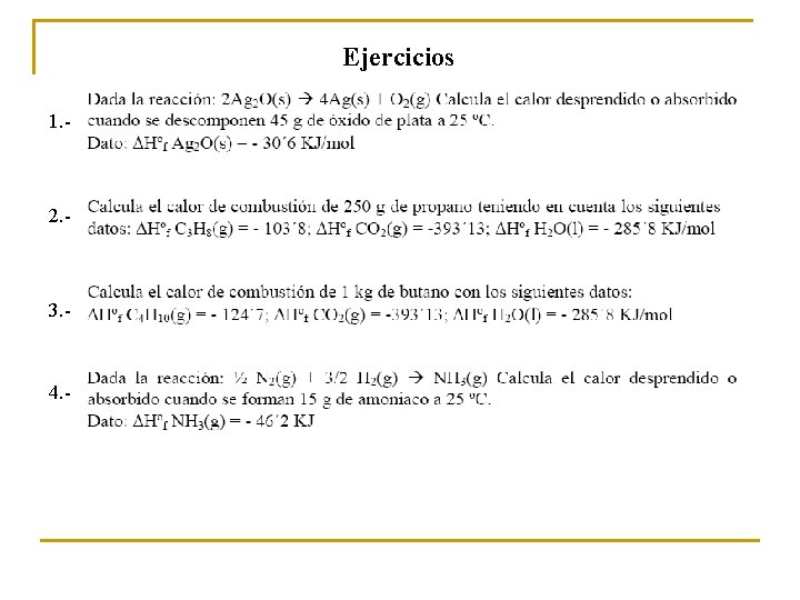 Ejercicios 1. - 2. - 3. - 4. - 