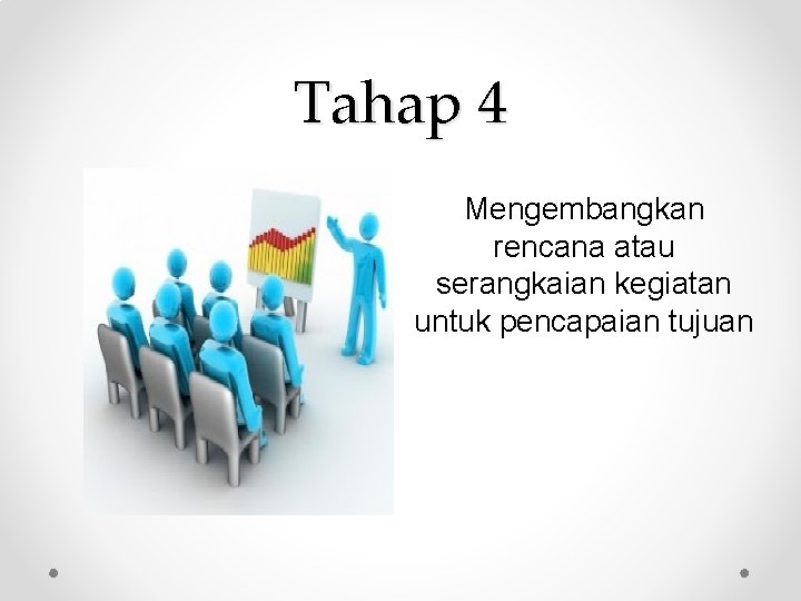 Tahap 4 Mengembangkan rencana atau serangkaian kegiatan untuk pencapaian tujuan 