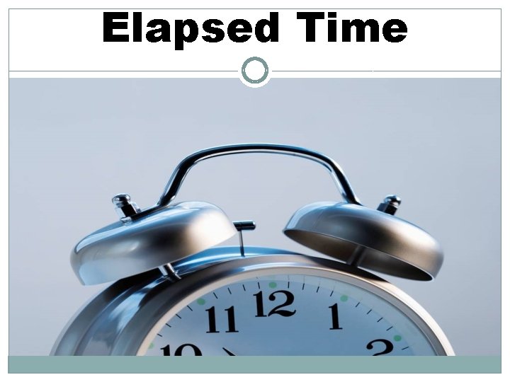 Elapsed Time 