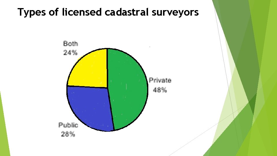 Types of licensed cadastral surveyors 