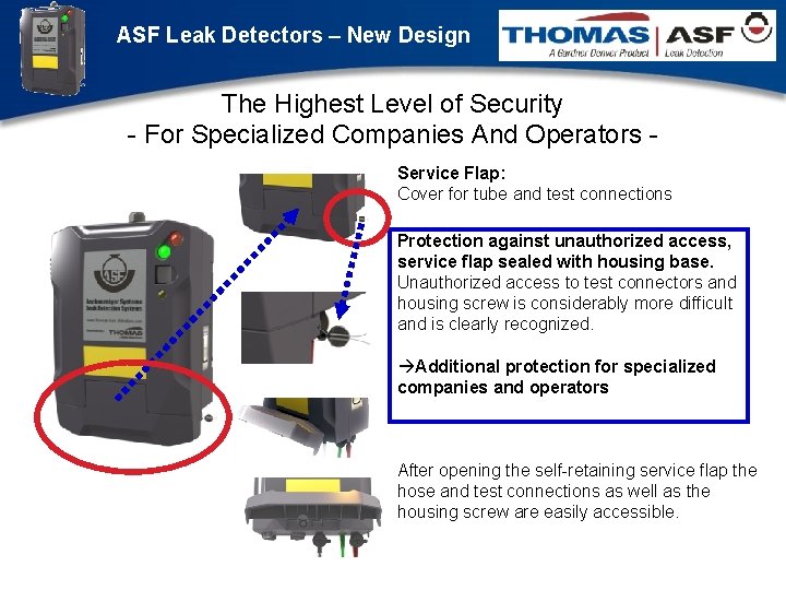 ASF Leak Detectors – New Design The Highest Level of Security - For Specialized
